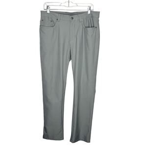 GREG NORMAN / light gray 4 way stretch five pocket tech pants / 32x30